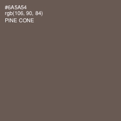 #6A5A54 - Pine Cone Color Image